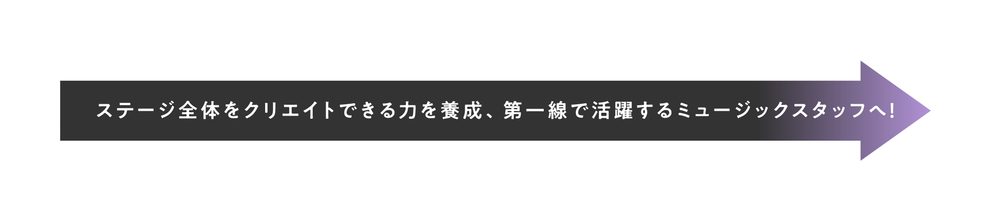 ステージ全体をクリエイトできる力を養成、第一線で活躍するミュージックスタッフへ！