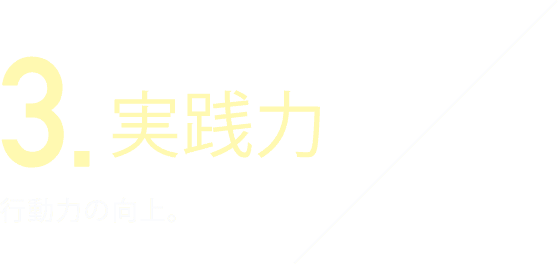 実践力 行動力の向上